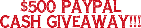 $500 PayPal Cash Giveaway