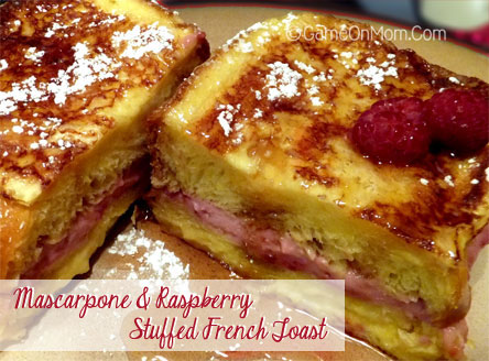 Mascarpone & Raspberry Stuffed French Toast