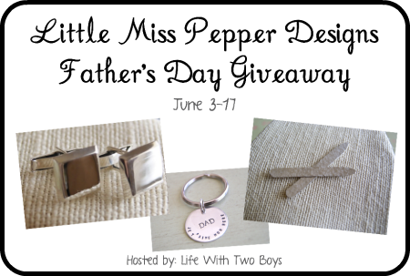 Little Miss Pepper Designs Father's Day Giveaway