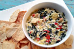 Baked Spinach and Artichoke Dip with Greek Yogurt