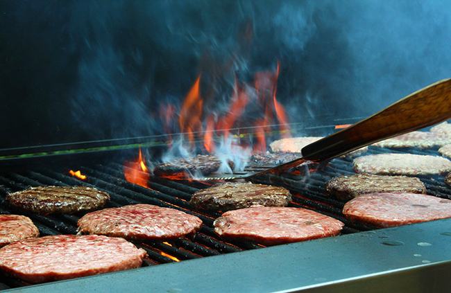 Grilling Burgers