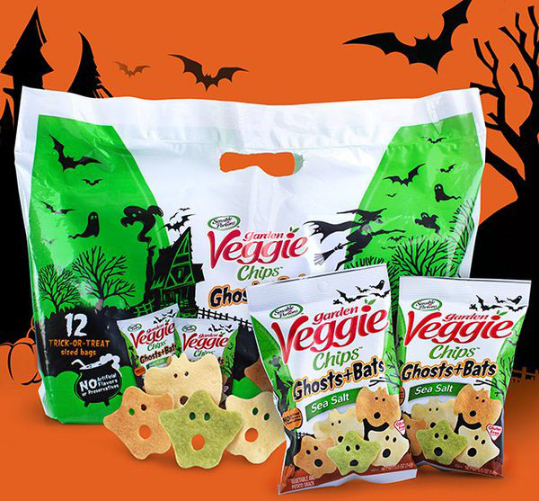 Garden Veggies Chips Ghosts + Bats