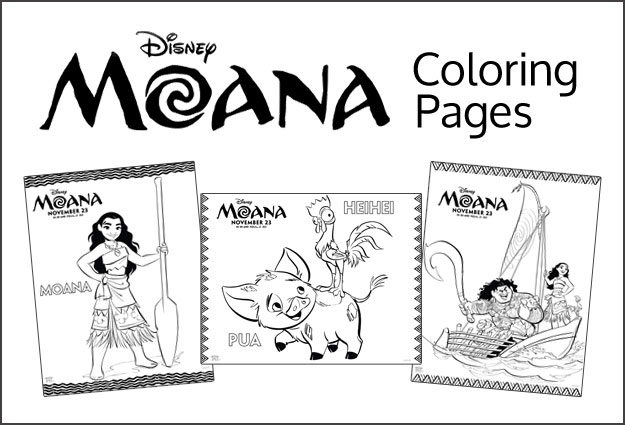 Moana Coloring Pages