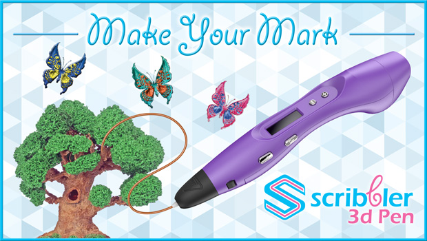 Make Your Mark with the Scribbler 3D Pen