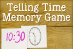 Simple Telling Time Memory Game