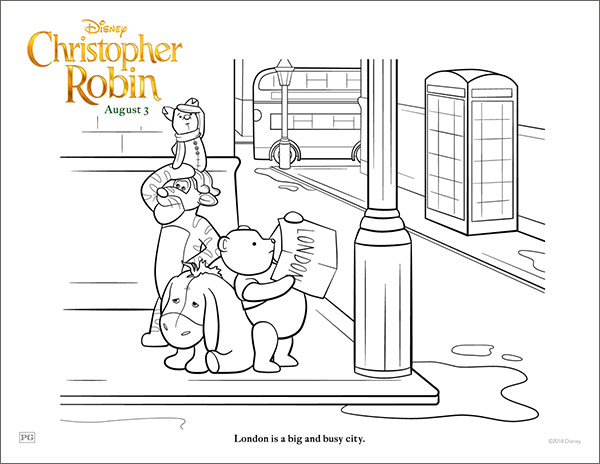 Christopher Robin Coloring Page