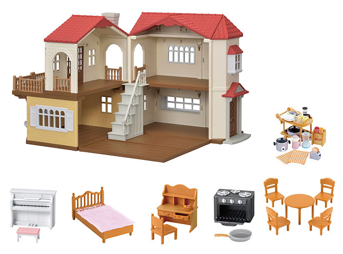 Calico Critters Red Roof Country Home Gift Set