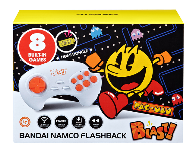 Namco Flashback Blast 2 Wireless Controllers ~ Plug N Play 20 Games ~ Pac-Man 