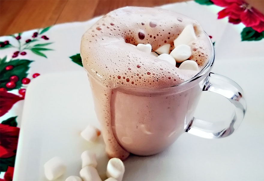 Homemade Hot Chocolate and Whipped Cream Recipes the Vitamix Aer Disc Container - Game On