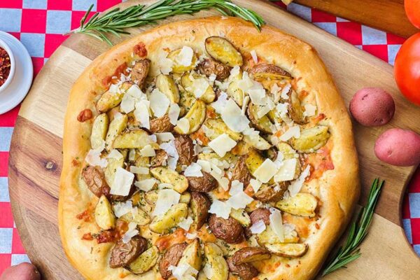 Roasted Garlic and Herb Potato Pizza Recipe
