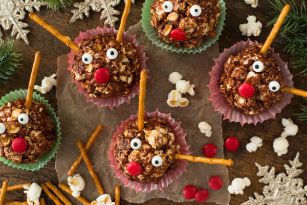 Chocolate Popcorn Reindeer Recipe